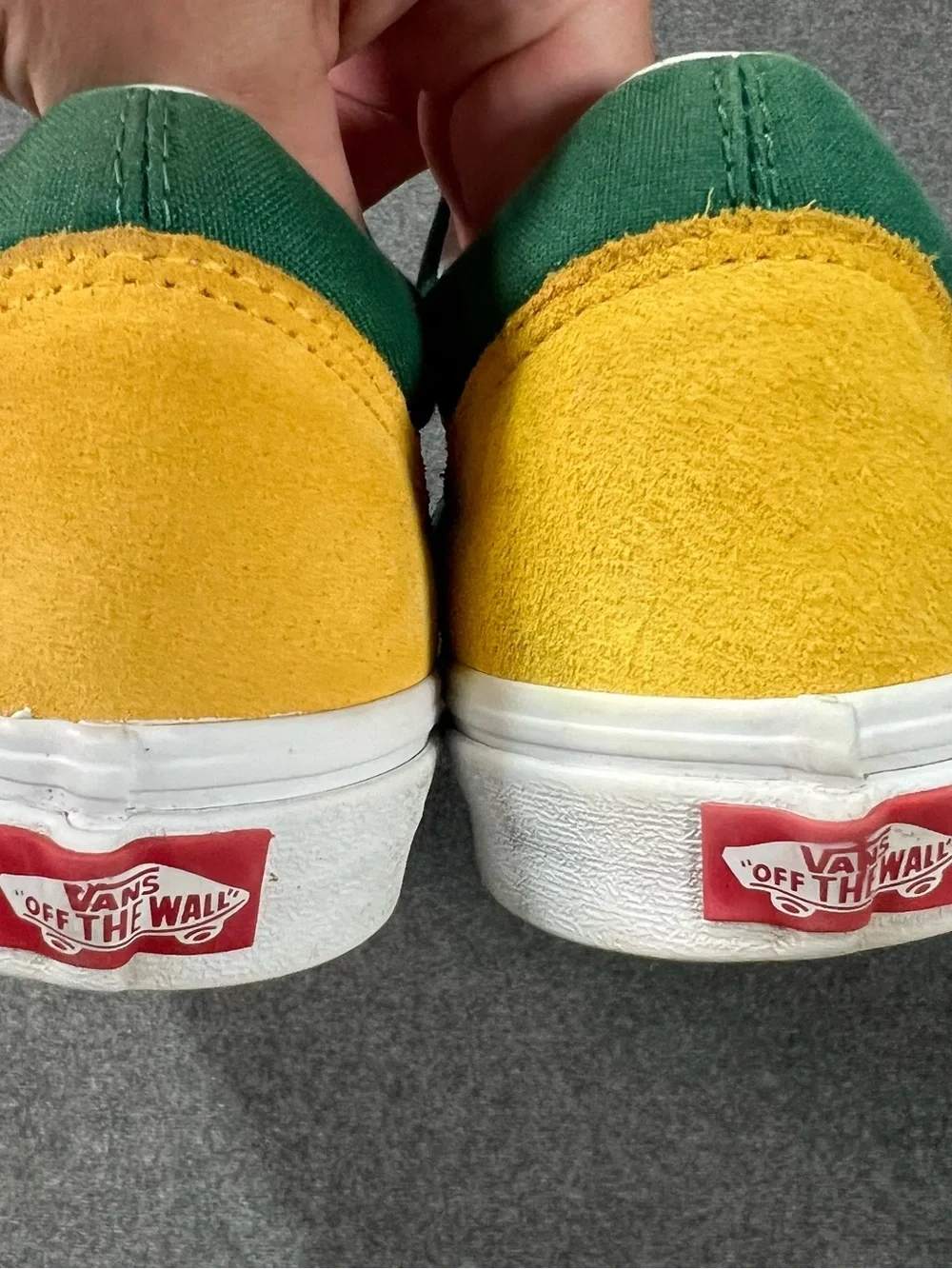 VANS Old Skool Yacht Club Blue/Green-Yellow Canvas/Suede Retro Sneaker Size 11.5